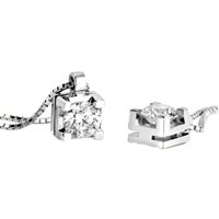 Necklace Giorgio Visconti Woman in White Gold Diamante 0.10 Ct GB37500F - GB37500F